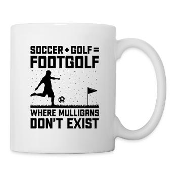 Footgolf Player Foot Golf Footgolfers Foot spielen - Tasse - Weiß - Rechts