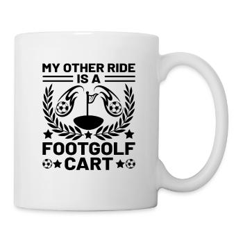 Footgolf Player Foot Golf Playing Footgolfers Foot - Mug - white - Right