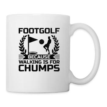 Footgolf Player Foot Golf Playing Footgolfers Foot - Mug - white - Right