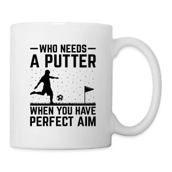 Footgolf Player Foot Golf Playing Footgolfers Foot - Mug - white - Right