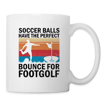 Footgolf Player Foot Golf Footgolfers Foot spielen - Tasse - Weiß - Rechts