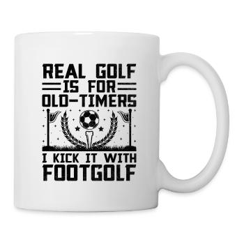 Footgolf Player Foot Golf Playing Footgolfers Foot - Mug - white - Right