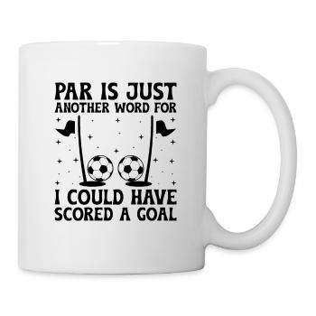 Footgolf Player Foot Golf Playing Footgolfers Foot - Mug - white - Right