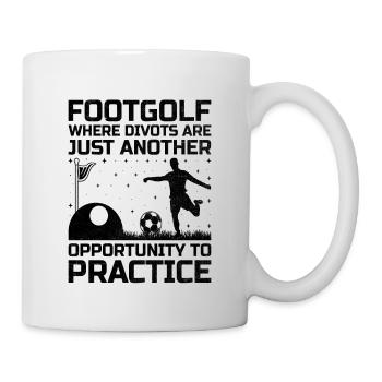 Footgolf Player Foot Golf Playing Footgolfers Foot - Mug - white - Right