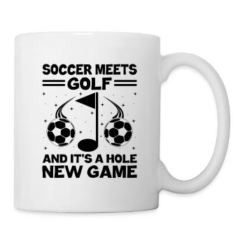 Footgolf Player Foot Golf Playing Footgolfers Foot - Mug - white - Right