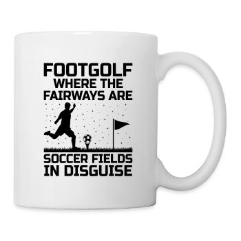 Footgolf Player Foot Golf Playing Footgolfers Foot - Mug - white - Right