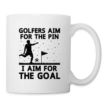 Footgolf Player Foot Golf Footgolfers Foot spielen - Tasse - Weiß - Rechts