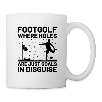 Footgolf Player Foot Golf Playing Footgolfers Foot - Mug - white - Right