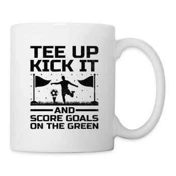 Footgolf Player Foot Golf Playing Footgolfers Foot - Mug - white - Right