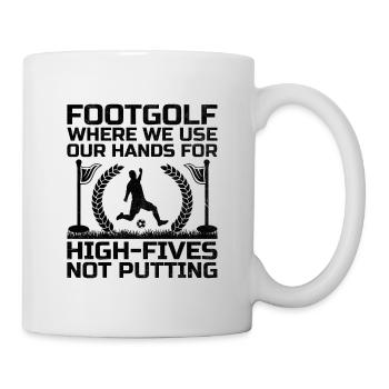 Footgolf Player Foot Golf Playing Footgolfers Foot - Mug - white - Right