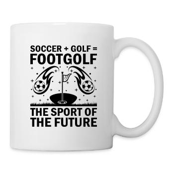 Footgolf Player Foot Golf Playing Footgolfers Foot - Mug - white - Right