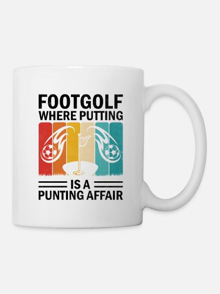 Footgolf Joueur Foot Golf Jouer Footgolfers Foot - Mug blanc - blanc