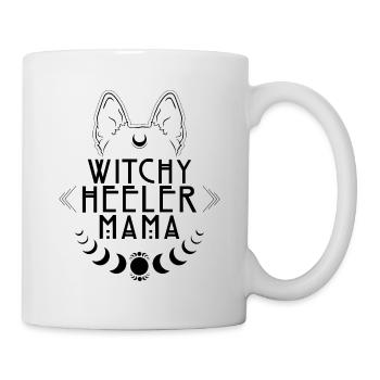 Witchy Heeler Maman Bétail Chien Chiens Sorcière Sorcières - Mug blanc - blanc - Droite