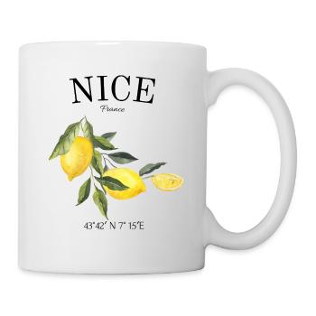 Nice - France - Côte d'azur - Gift - Mug - white - Right