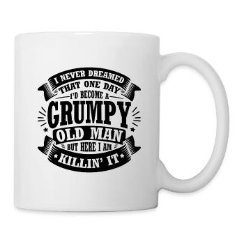 Grand-père grand-père à la retraite Devenez un vieil homme - Mug blanc - blanc - Droite