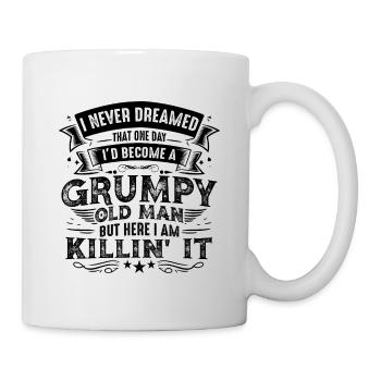 Opa Großvater Geschenkidee Become A Grumpy Old Man - Mug blanc - blanc - Droite