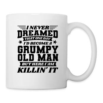 Grand-père grand-père à la retraite Devenez un vieil homme - Mug blanc - blanc - Droite
