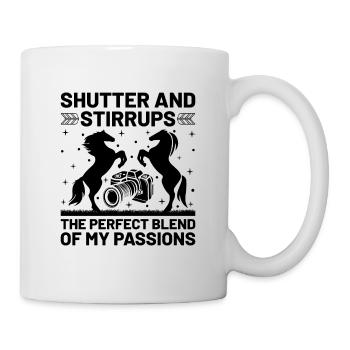 Pferdefotografie Reiten Pferde Hobby Ph - Tasse - Weiß - Rechts