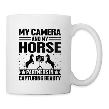 Photographie de cheval Équitation Chevaux Hobby Ph - Mug blanc - blanc - Droite