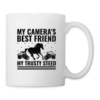 Photographie de cheval Équitation Chevaux Hobby Ph - Mug blanc - blanc - Droite