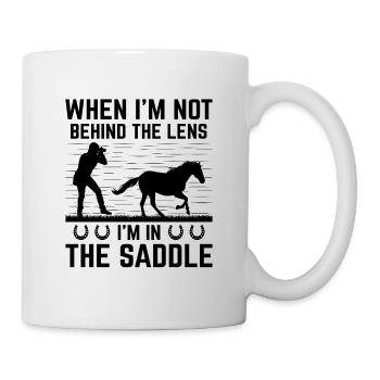 Photographie de cheval Équitation Chevaux Hobby Ph - Mug blanc - blanc - Droite