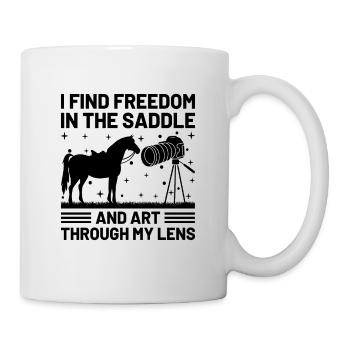 Photographie de cheval Équitation Chevaux Hobby Ph - Mug blanc - blanc - Droite