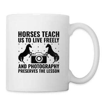 Pferdefotografie Reiten Pferde Hobby Ph - Tasse - Weiß - Rechts