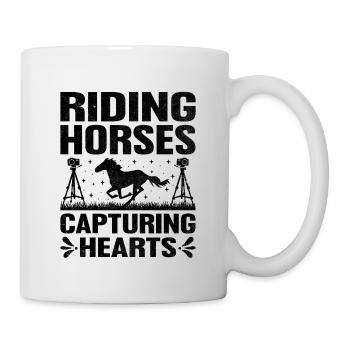 Pferdefotografie Reiten Pferde Hobby Ph - Tasse - Weiß - Rechts