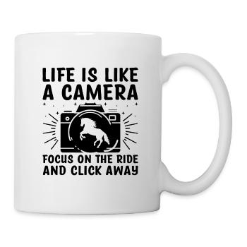 Pferdefotografie Reiten Pferde Hobby Ph - Tasse - Weiß - Rechts