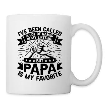 Idée de cadeau papa père fils appelé beaucoup de noms - Mug blanc - blanc - Droite