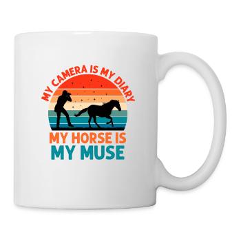 Pferdefotografie Reiten Pferde Hobby Ph - Tasse - Weiß - Rechts
