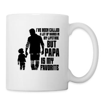 Papa Vater Sohn Geschenkidee Called A Lot Of Names - Tasse - Weiß - Rechts