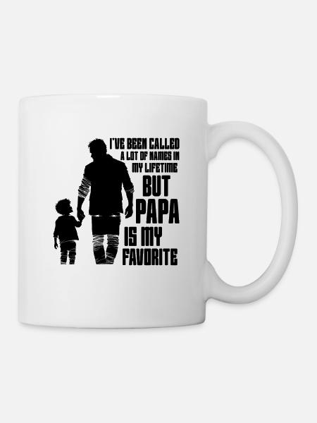 Papa Vater Sohn Geschenkidee Called A Lot Of Names - Kop/krus - hvid