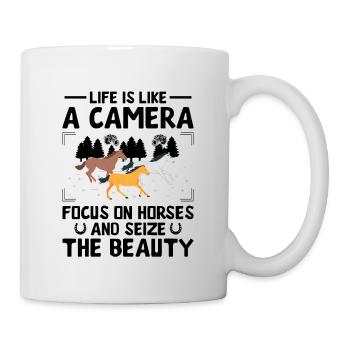 Pferdefotografie Reiten Pferde Hobby Ph - Tasse - Weiß - Rechts