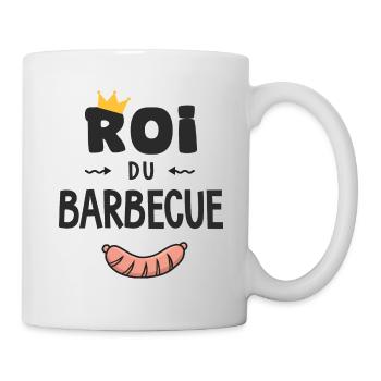 Roi du barbecue pour homme papa BBQ - Mug blanc - blanc - Droite