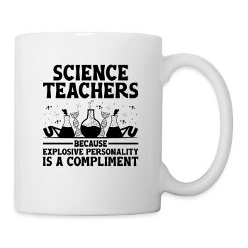 Science Teacher School Teacher Biology Chemistry P - Mug - white - Right