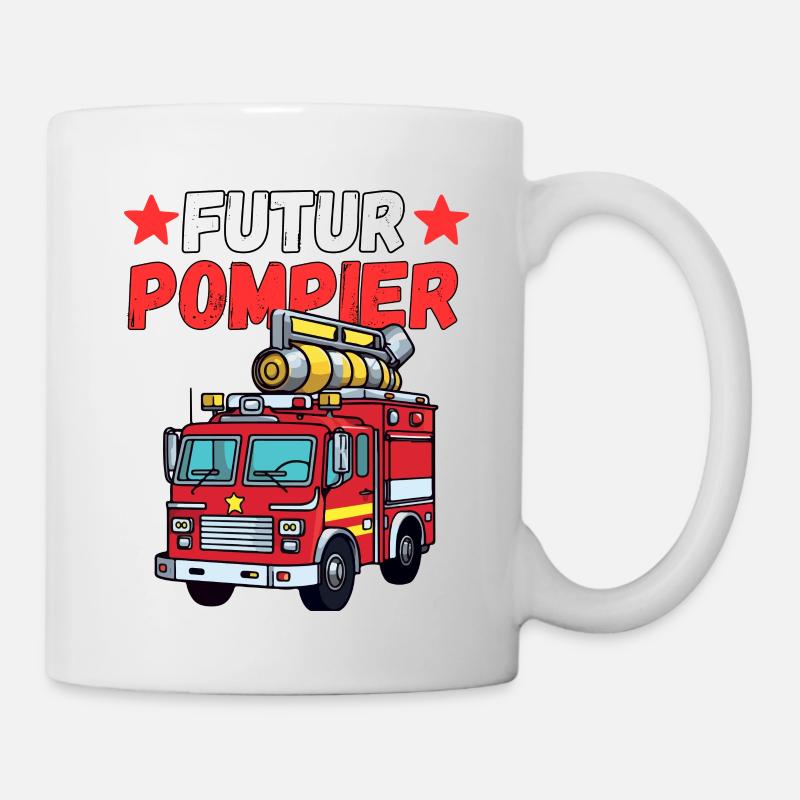Futur Pompier - Mug blanc - blanc
