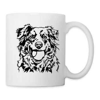 Australian Shepherd Ball Ball Junkie Dogs Wilsigns - Mug - white - Right