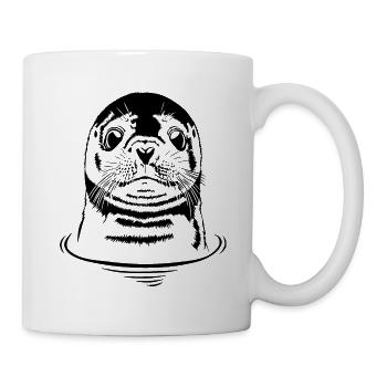 Funny Seal Seal Howler Animals Wilsigns - Mug - white - Right