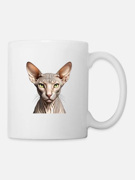Chat Sphynx - Mug blanc - blanc