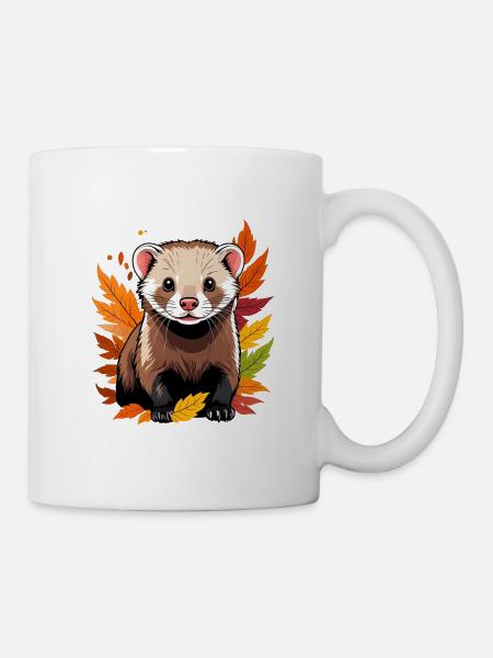 Cute ferret - Mug - white