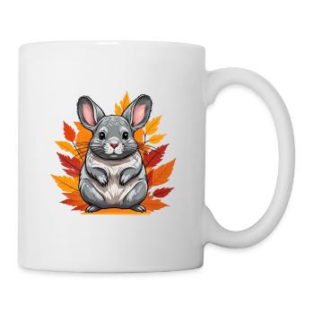 Süßes Herbst-Chinchilla - Tasse - Weiß - Rechts