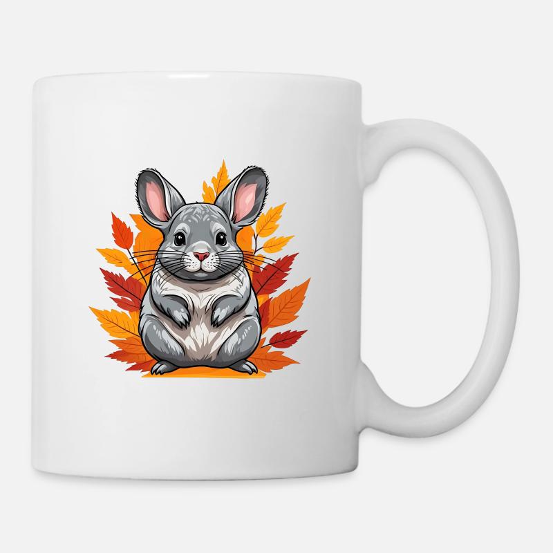 Mignon chinchilla d’automne - Mug blanc - blanc
