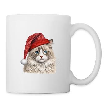Weihnachten Ragdoll Katze - Tasse - Weiß - Rechts