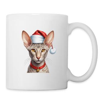 Weihnachten orientalische Kurzhaarkatze - Tasse - Weiß - Rechts