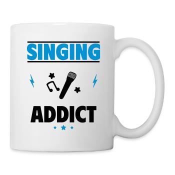 Addicted to singing - Mug - white - Right