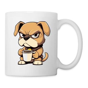 Dessin animé de chien - Mug blanc - blanc - Droite