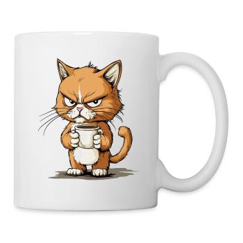 Gueule de bois aigre au café - Mug blanc - blanc - Droite