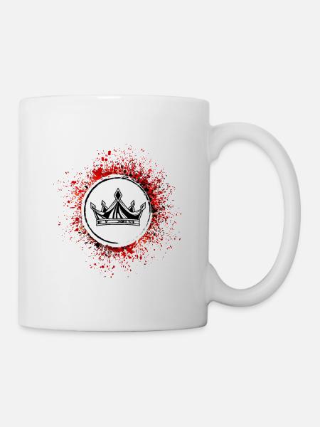 Krone Symbol icon - Tasse - Weiß