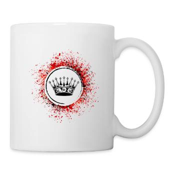 Krone Silhouette icon - Tasse - Weiß - Rechts